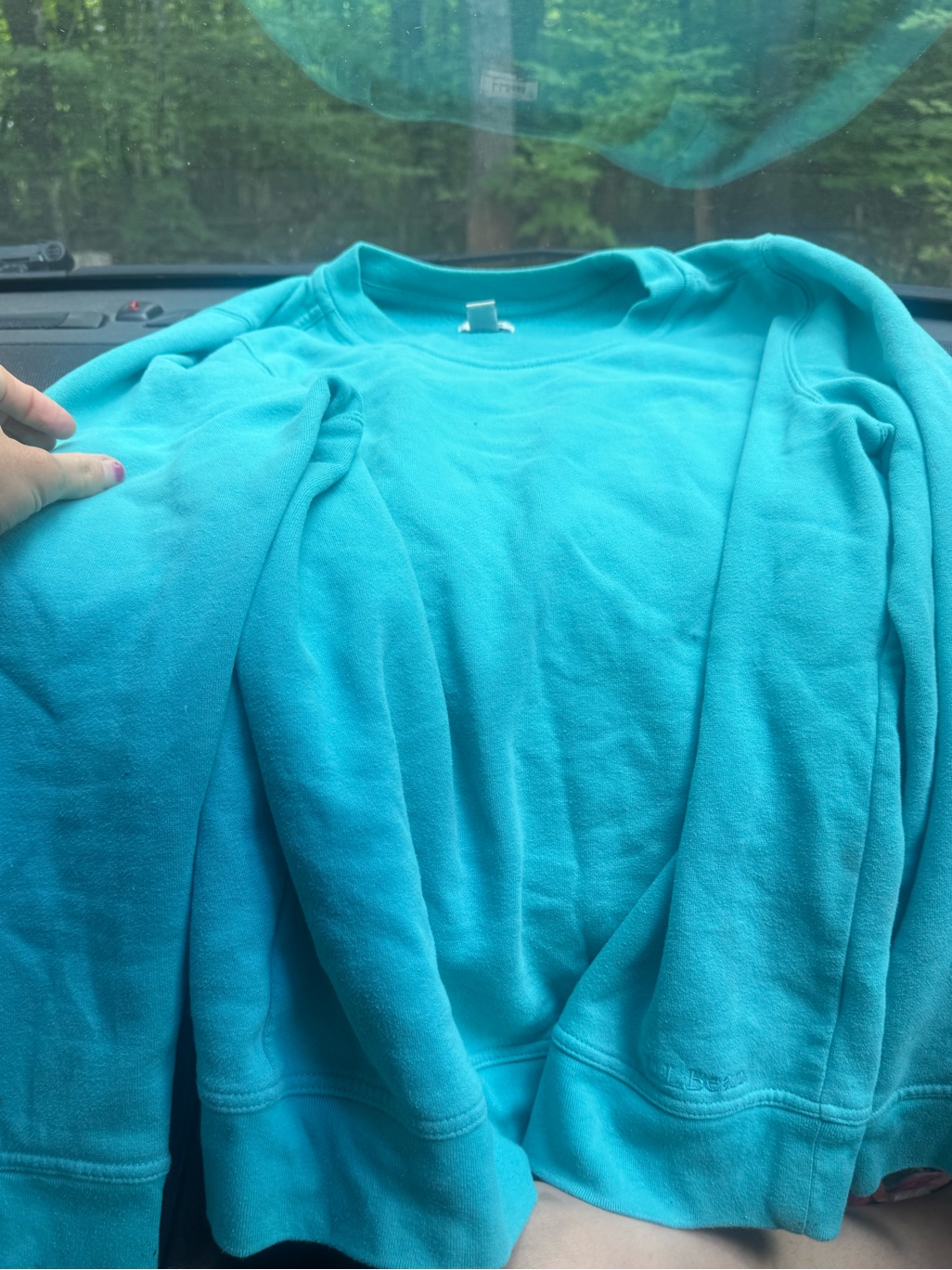 Rare Ll Bean Teal Crewneck Sweatshirt Size M